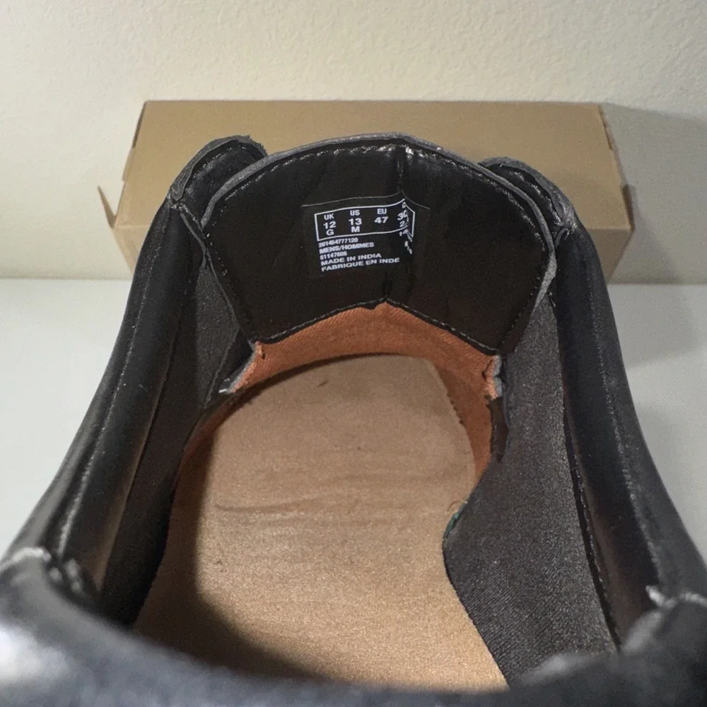 Clarks Kempton Run Men's Size 13 M Black Leather Oxford Dress Shoes Church Work